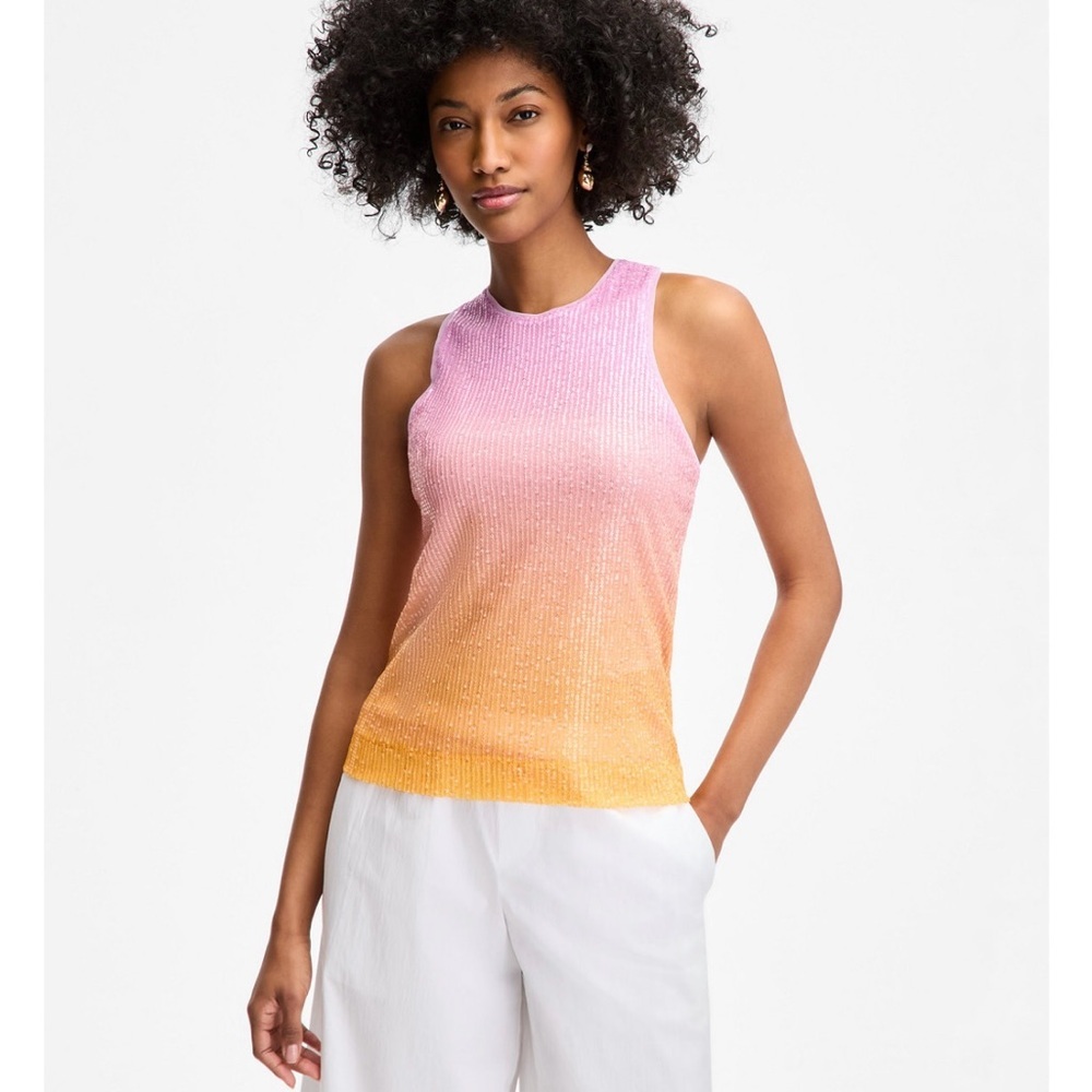 🆕on 34th, Ombré Sequin Tank Top